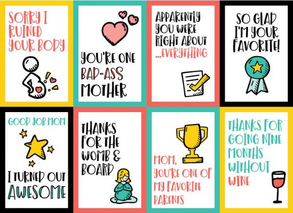 Printable Funny Mother s Day Cards Eight Hilarious Printable Cards