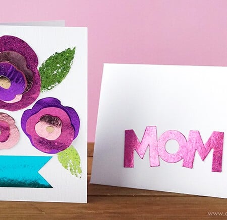 foiled mothers day cards