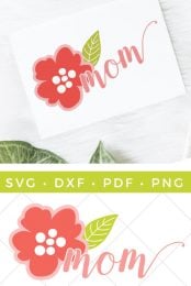 Celebrate mom this year with these sweet Happy Mother's Day SVG files! Put them on a Mother's Day card, pillow, or anywhere else you want to honor your mom.