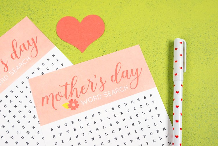 Mother's Day Card San Francisco SF Giants Word Search 