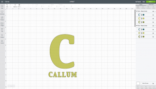 Cricut Design Space: Adding a Name with Initial