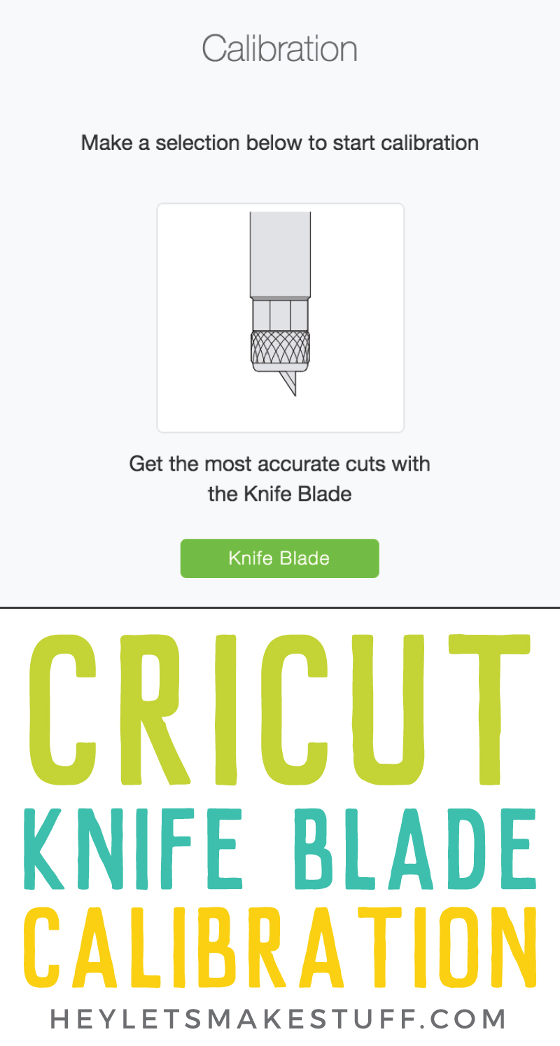 Cricut Maker: Knife Blade calibration – Help Center