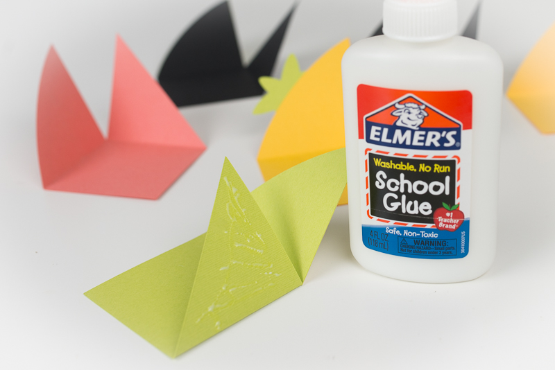 Glue triangles together.