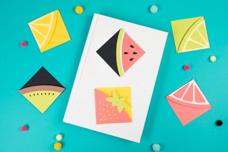Make these cheerful fruit bookmarks on your Cricut! These DIY bookmarks are perfect for summer, when you're diving into a delicious beach read. 