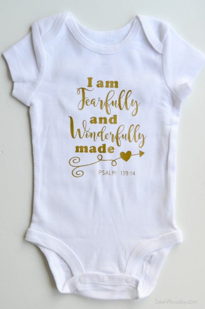 cricut baby onesie