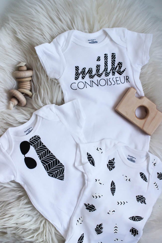 cricut baby onesie