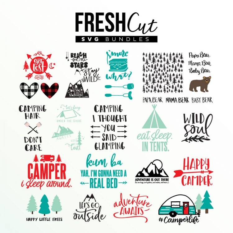 Download Camping SVG Bundle for Camping Crafts and DIY