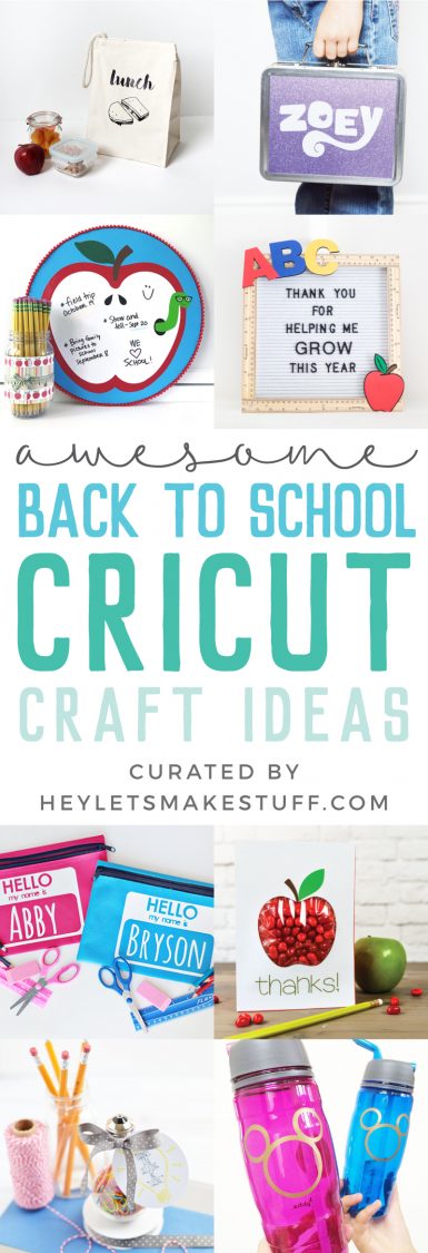 Images for Back-to-School crafts with advertising awesome back to school Cricut craft ideas curated by HEYLETSMAKESTUFF.COM