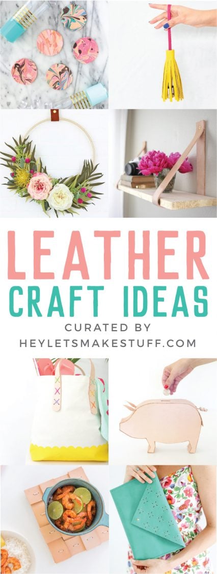 One of the hottest materials right now is leather. Here are a ton of gorgeous DIY leather projects you can make using your Cricut or by hand. 