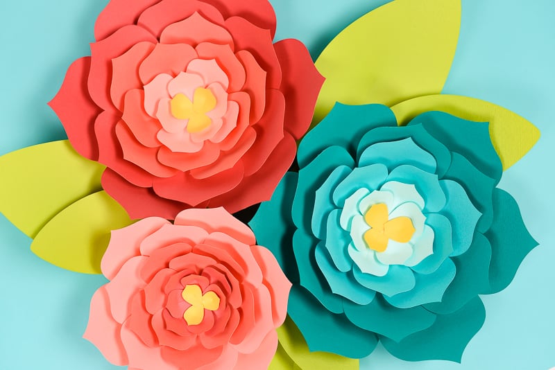 Large Paper Flowers: Template + Tips and Tricks to Make It Easy