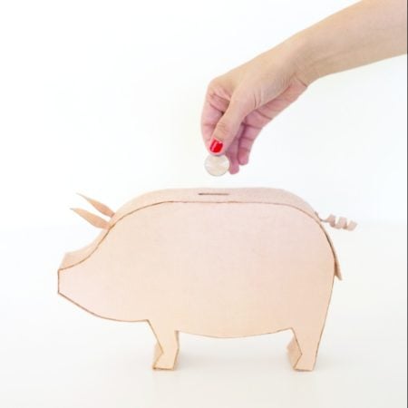 Leather Piggy Bank