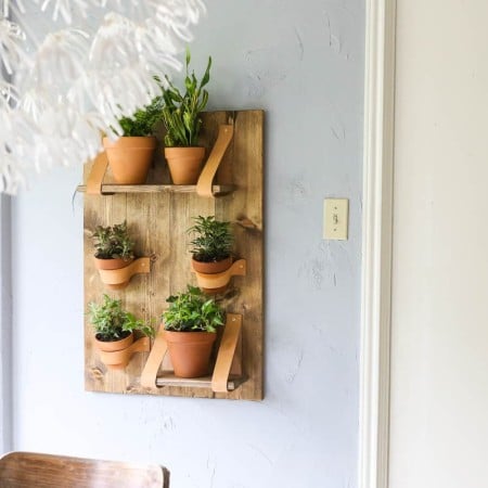 Leather Wall Planter