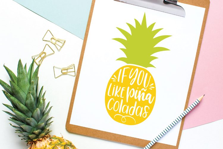 Download Pina Colada Pineapple Svg For Tropical Crafts And Summer Projects SVG, PNG, EPS, DXF File