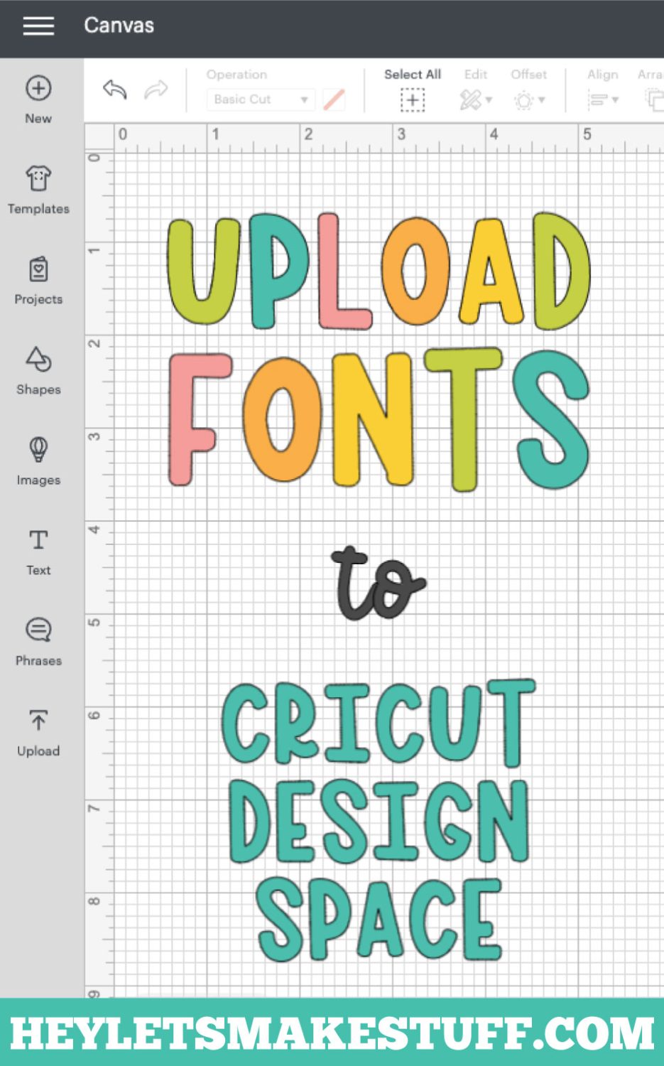 Want to truly customize all your Cricut crafts and projects? Learn how to upload fonts to Cricut Design Space! It's easy and gives you a ton of flexibility when creating your Cricut designs.