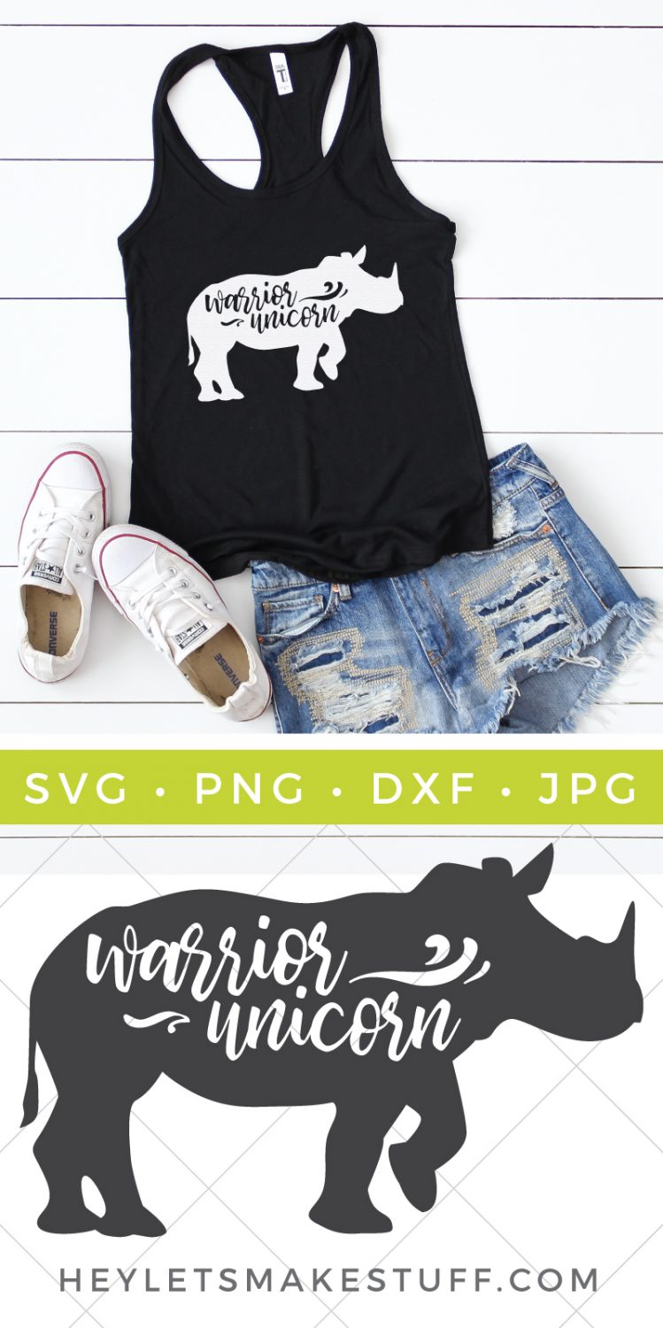 Be fierce and fancy with this Warrior Unicorn SVG file. Use your Cricut or other cutting machine to create a fun t-shirt, onesie, or totebag.