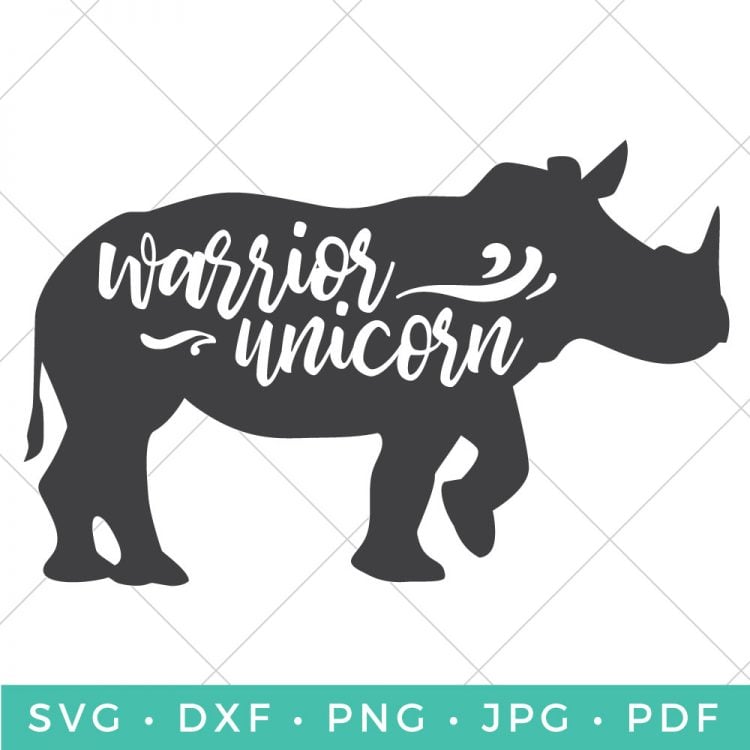 Be fierce and fancy with this Warrior Unicorn SVG file. Use your Cricut or other cutting machine to create a fun t-shirt, onesie, or totebag.