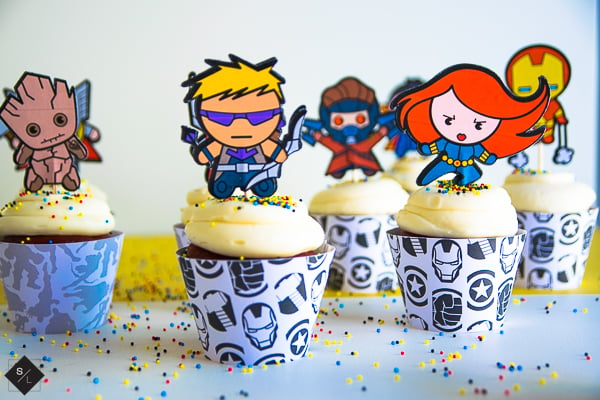 Avengers Cupcake Toppers