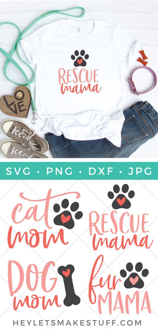 Cat and Dog Mom Cut Files + Clip Art - Hey, Let's Make Stuff