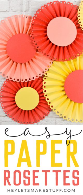 How to Make Paper Rosettes using the Cricut Scoring Wheel or Stylus!