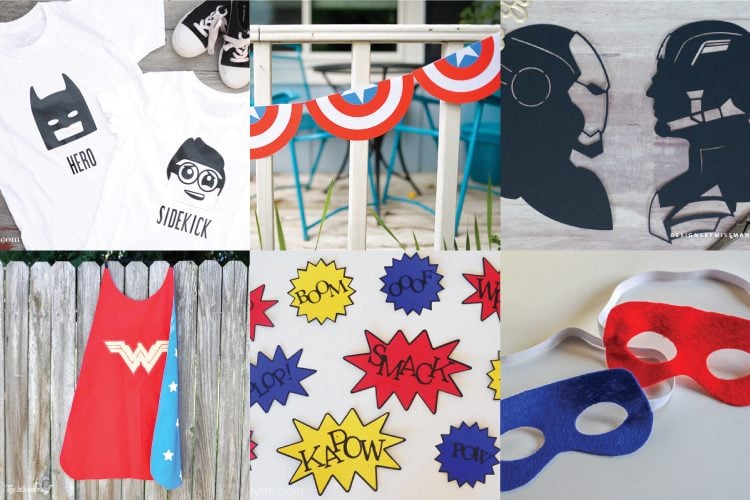 DIY Superhero Shirts Made with the Cricut Explore - Hello Creative