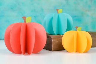 3D Pumpkin SVG for Cricut and Silhouette - Hey, Let's Make Stuff