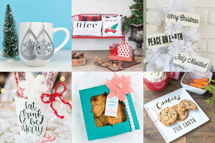 Close up of images of Christmas gift ideas