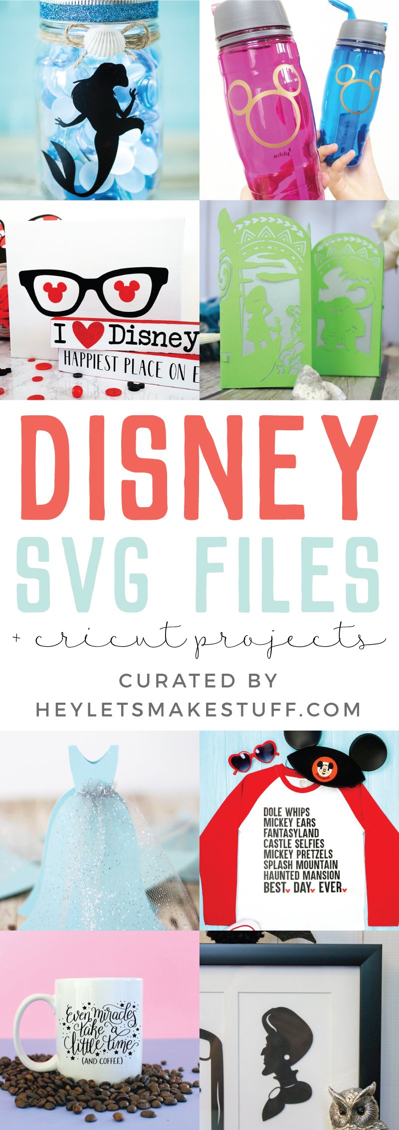 Download Disney SVG Files and Cricut Crafts - Hey, Let's Make Stuff