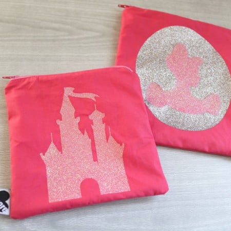 Disney Zippered Pouches (Cricut Only) by 30minutecrafts.com