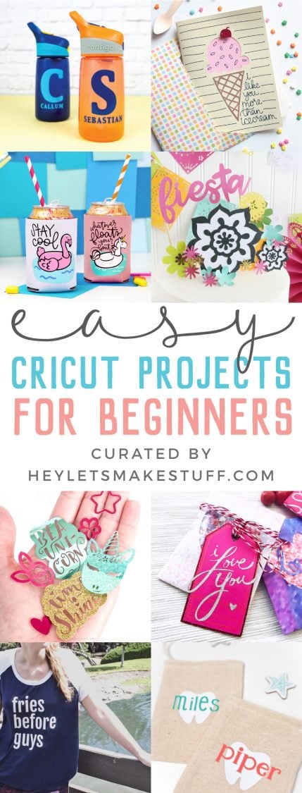 Cricut Projects for Beginners - Easy Paper, Vinyl, and HTV Ideas!