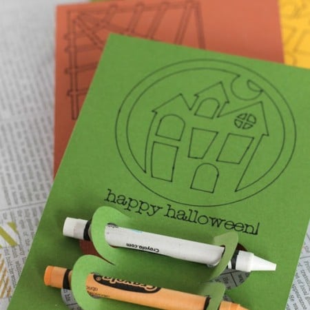 Halloween Coloring Cards