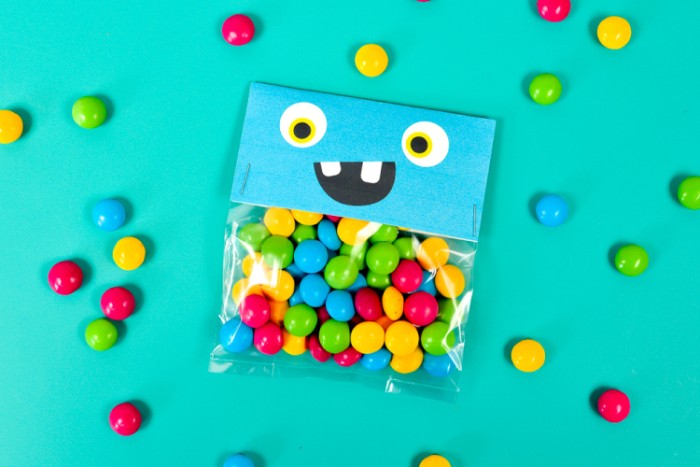 Printable Halloween Treat Bags: Cute Monsters - Hey, Let's Make Stuff