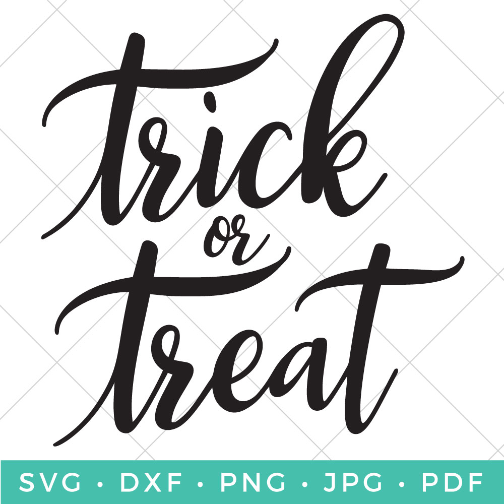 Show your Halloween spirit with a t-shirt, candy bag, party decor and whatever else you can think of with this free Trick or Treat SVG!