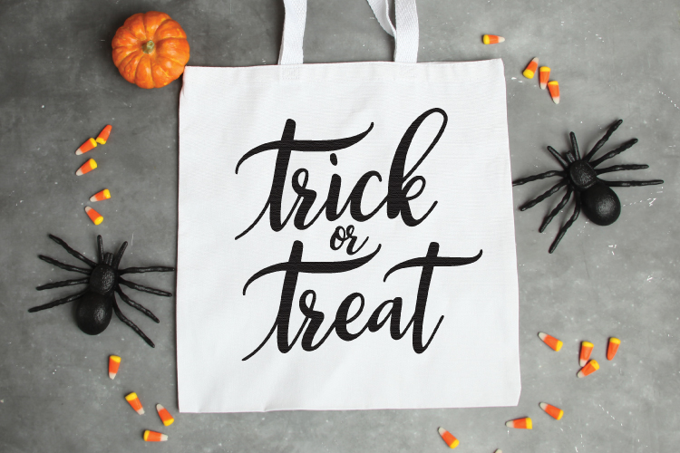 Show your Halloween spirit with a t-shirt, candy bag, party decor and whatever else you can think of with this free Trick or Treat SVG!