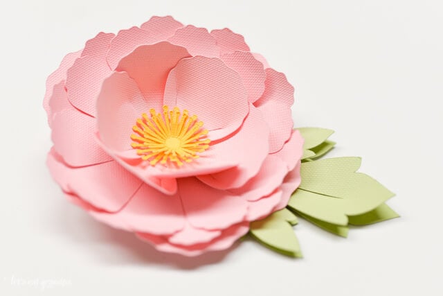 HOW TO MAKE 3D CRICUT CARDSTOCK FLOWERS