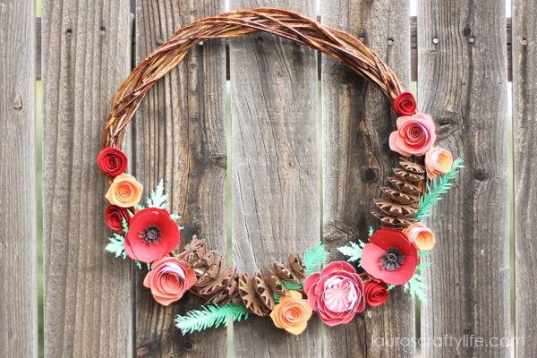  WOODLAND FALL PAPER WREATH