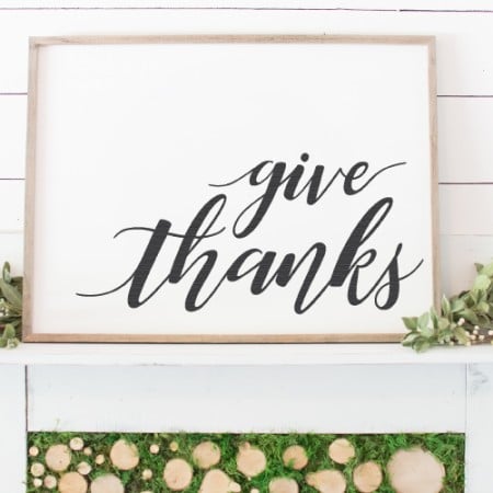 give thanks Cricut fall project