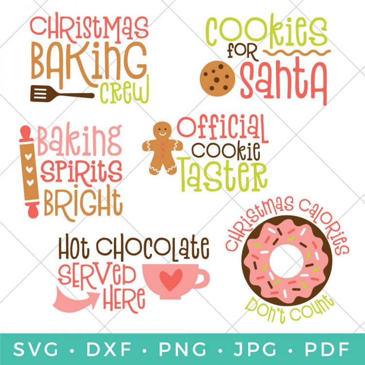 Download Christmas Baking SVG Bundle - Hey, Let's Make Stuff