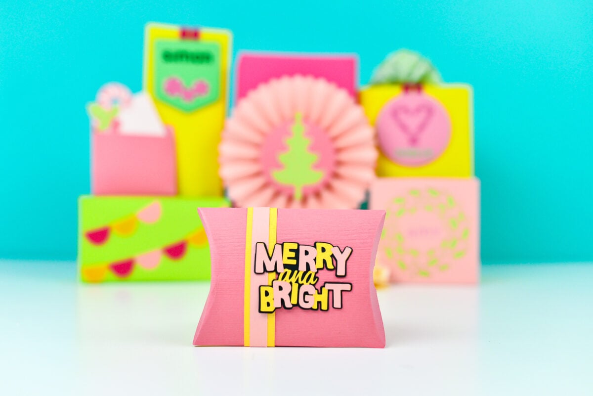 Merry and Bright Pillow Box