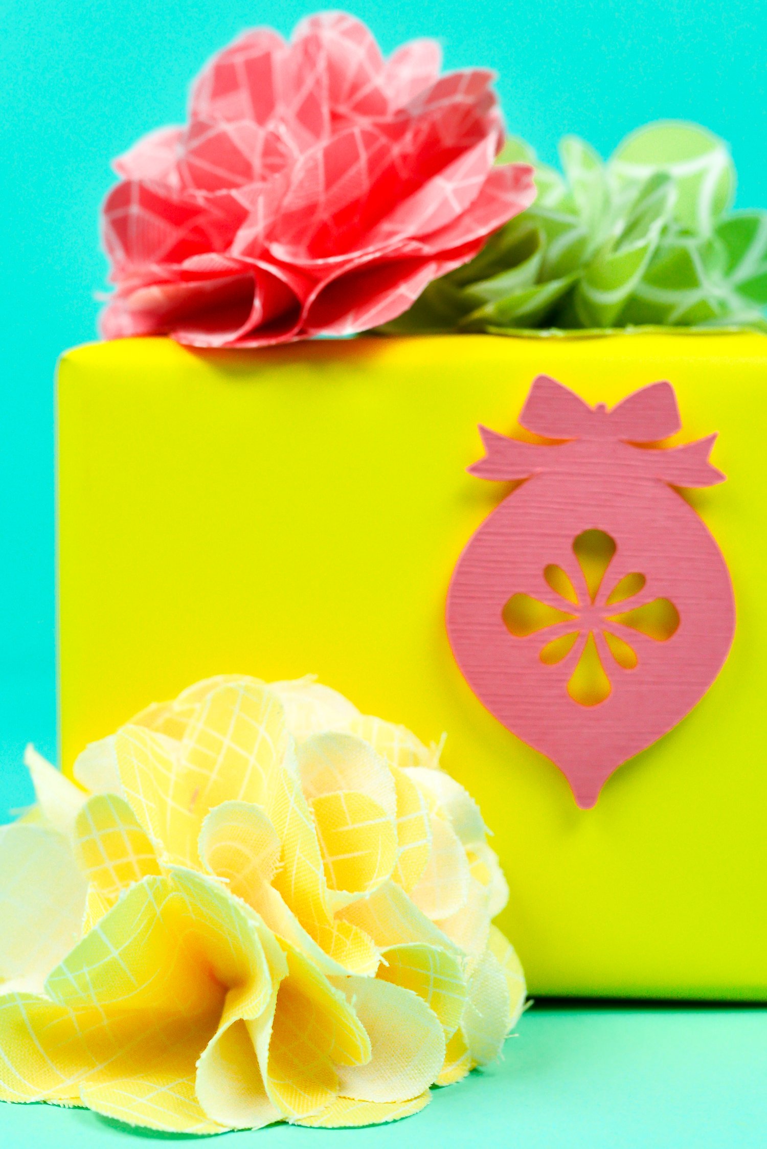 Flowers on Gift Box