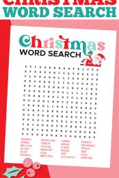 Christmas Word Search pin image