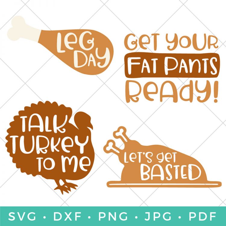 Download Thanksgiving SVG Bundle—Delicious Files for Thanksgiving Dinner! - Hey, Let's Make Stuff