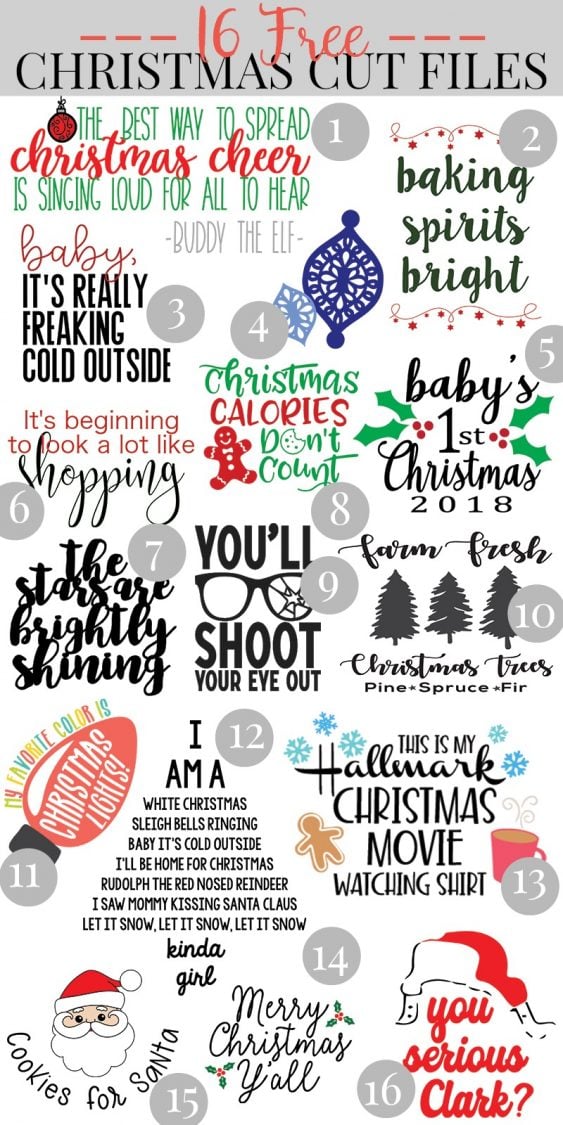 FREE Christmas SVG Files