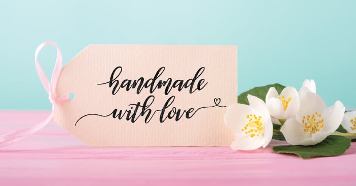 Download Hand-Lettered Handmade with Love SVG - Hey, Let's Make Stuff