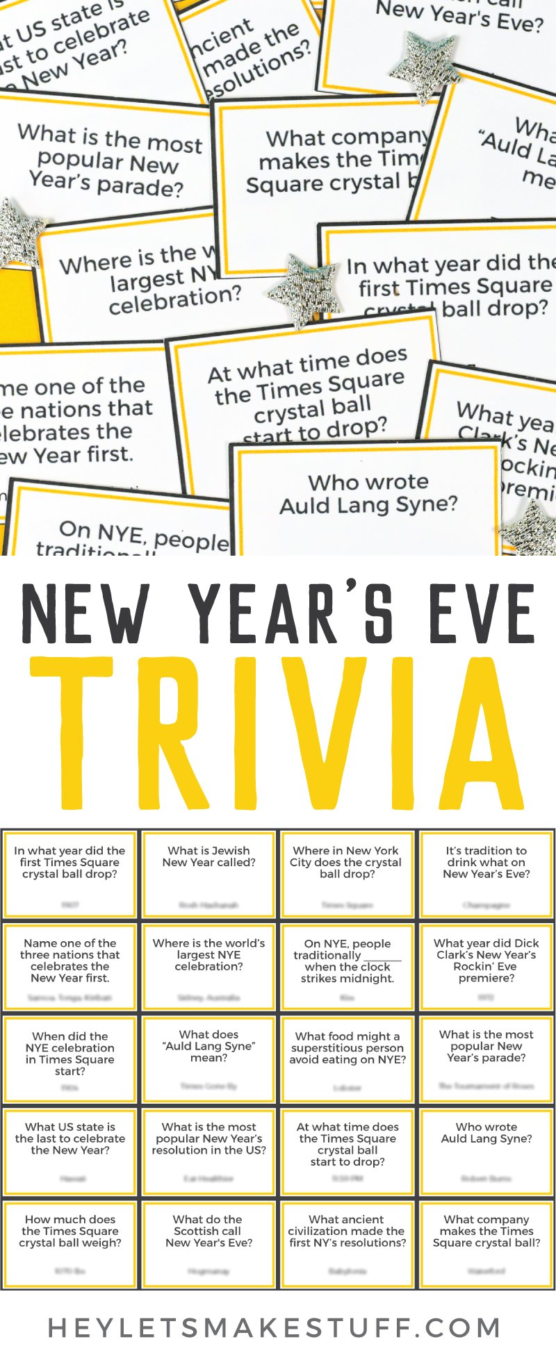 New Year's Eve Trivia pin image