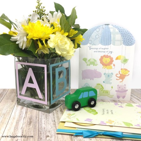ABC Baby Block Vase with Free SVG Cut File