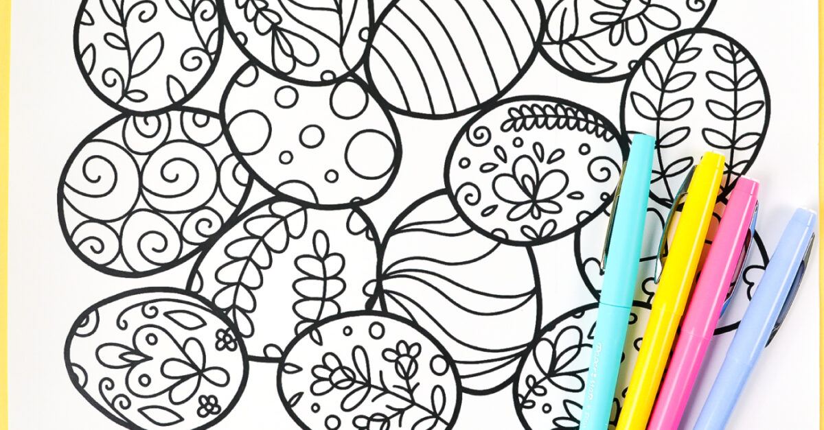 Download Free Printable Easter Coloring Page Hey Let S Make Stuff