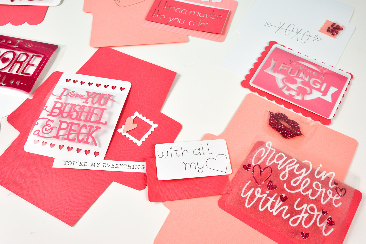 Unassembled love letters for Cricut Love Letters