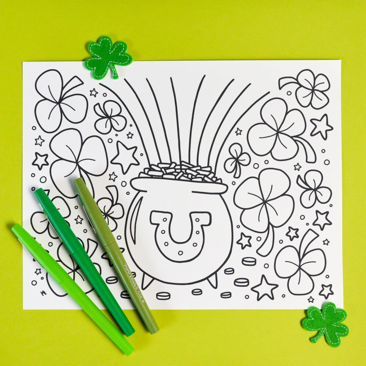 Free Printable St. Patrick&rsquo;s Day Coloring Page