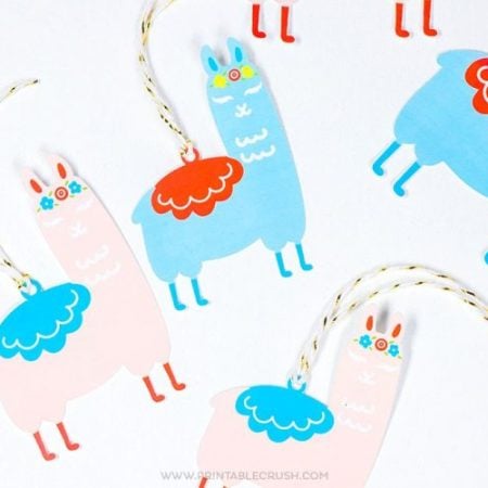 Printable Llama Gift Tags