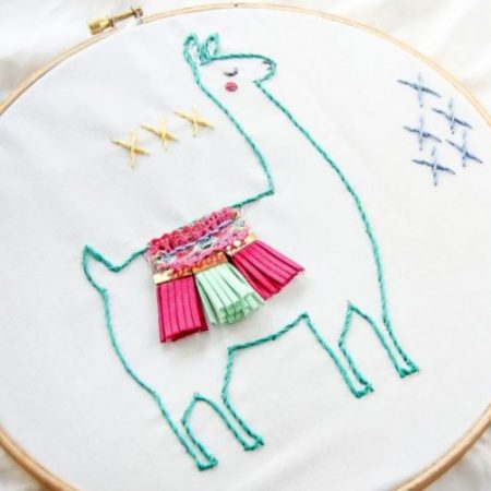 Maker Mama Llama Embroidery Pattern